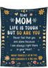 Perfect Gift to Mom Funny cartoon thin Blanket for Festival Mother's Day Birthday gift for Mama Daughter for Nap Reading Camping