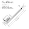 12V Linear Actuator High Speed 14mm/s 1000N/220lb IP54 Waterproof Heavy Duty Linear Motion Actuator with Mounting Bracket