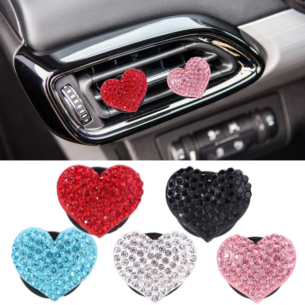 Rhinestone Car Aromatherapy Clip Car Aroma Diffuser Auto Perfume Clip Air Outlet Decoration