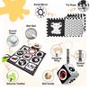 HappyKidsClub Black and White Sensory Toys, Baby Toys 0-6 Months Sensory Toys for Babies 0-3 Months Baby Essentials for Newborn Toys Sensory Soft Book