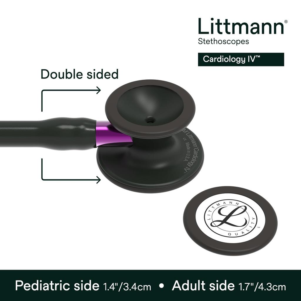 Littmann Cardiology IV 6203 Stethoscope, Black/Violet