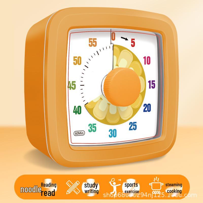 Portable Timer & Alarm Clock for Children's Homework and Time Management