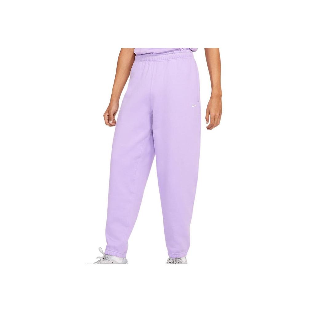 Nike Embroidered Small Logo Casual Sports Joggers Men Bottoms Purple DA0330-563