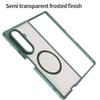 Magnetic Phone Case for Samsung Galaxy Z Fold 7 360 Full Body Protection Transparent PC Magsafe Wireless Charging Cover Fold7