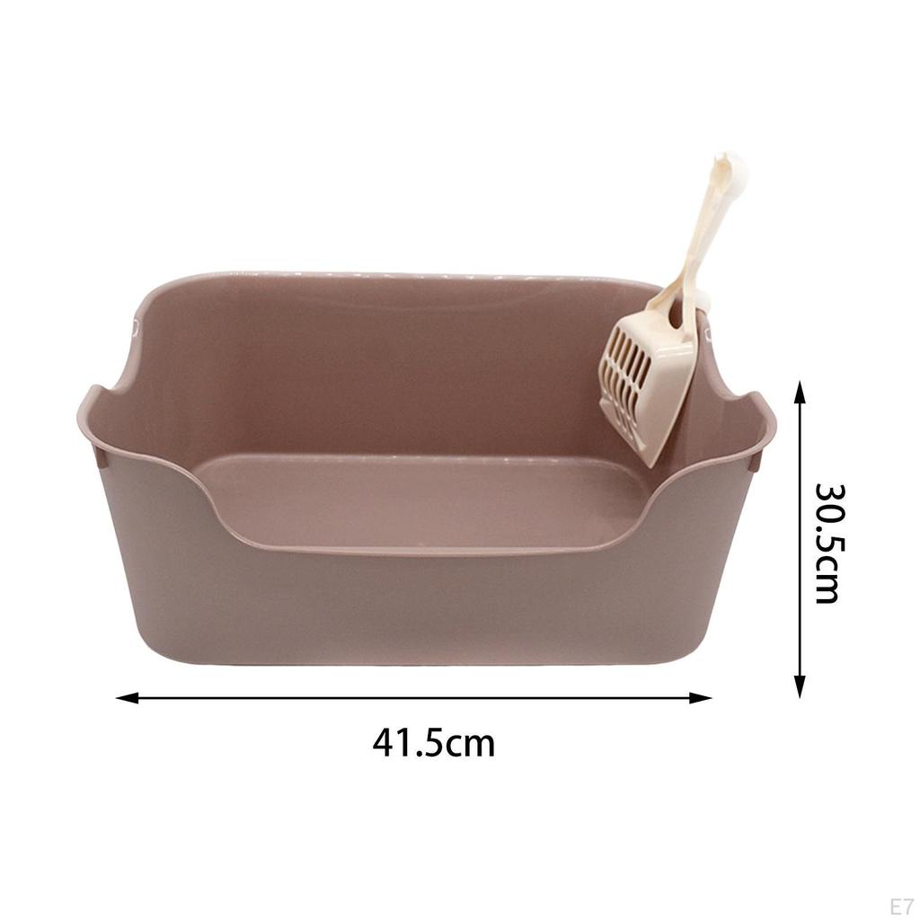 Katzentoilette, Bettpfanne, Reisetoilette, tragbar, Spritzschutz, leicht zu reinigen, für Kaninchen, halbgeschlossen