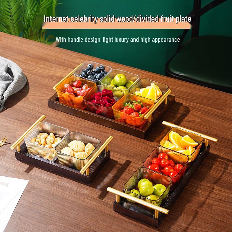 Acrylic Divided Snack Serving Tray