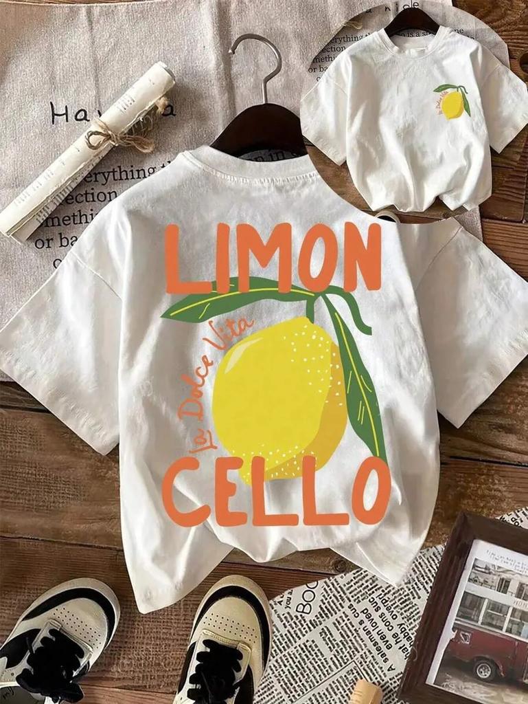 Kreativní citronový ovocný vzor cello dámské letní pohodlné topy měkká trička univerzální dámské s krátkým rukávem