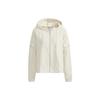 Originals Solid Color Detachable Hooded Windbreaker Women Outerwear White HH9452