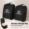 Car Sneaker Bag Shoe Storage Case Travel Organizer Accessories For Lexus IS250 IS200 CT200h GS300 LS430 RX450h LX570 IS300 ES RX