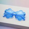 New one-piece color children's sunglasses round frame children's glasses sun protection baby sunflower sunglasses