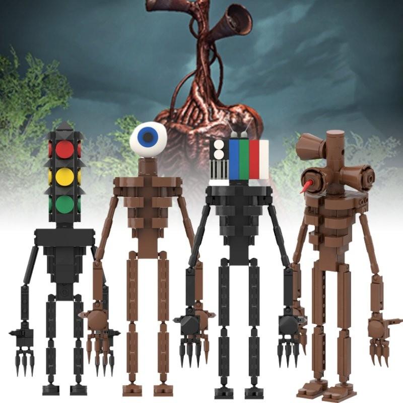 Siren Awakening Head Monster Assembling Building Blocks Toys Tabletop Decoration