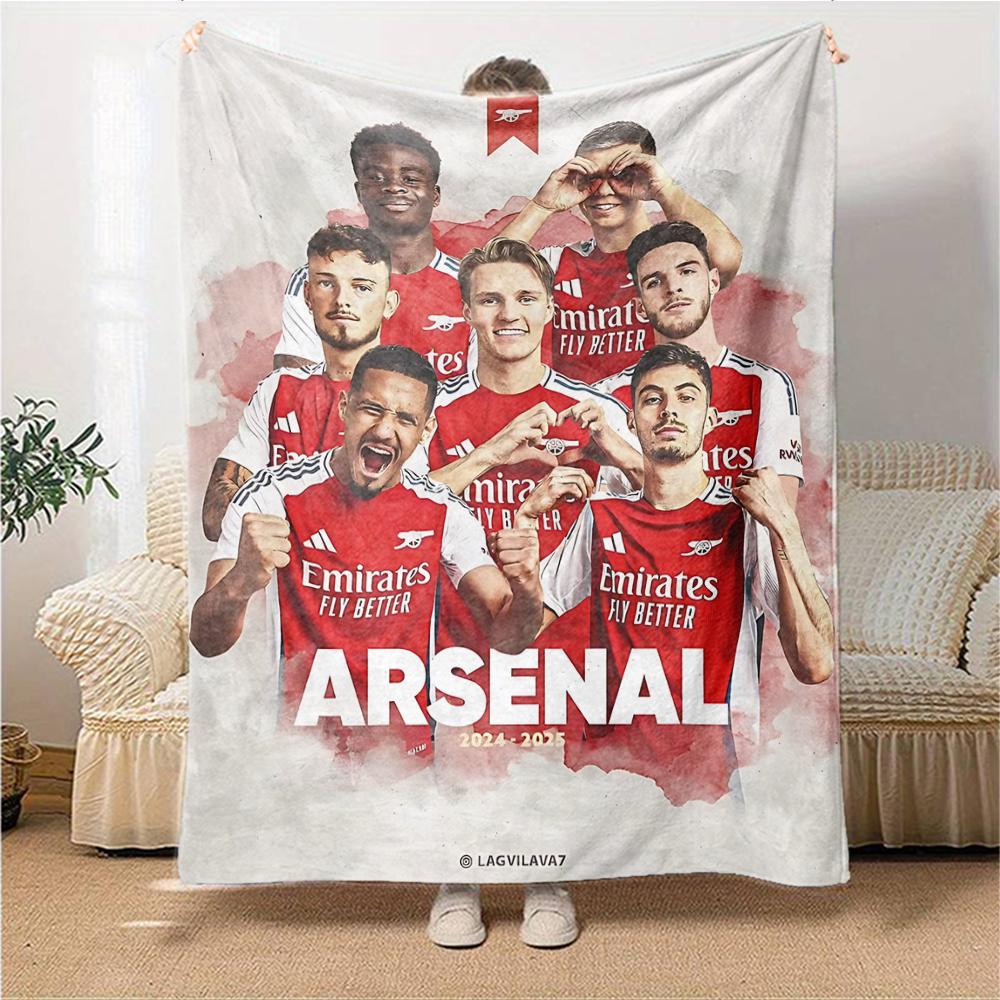 Coperte Celebrative Giocatori Arsenal Flanella Stampata Traspirante Calda Coperta da Divano per Casa Ufficio Coperte da Letto 0708a29