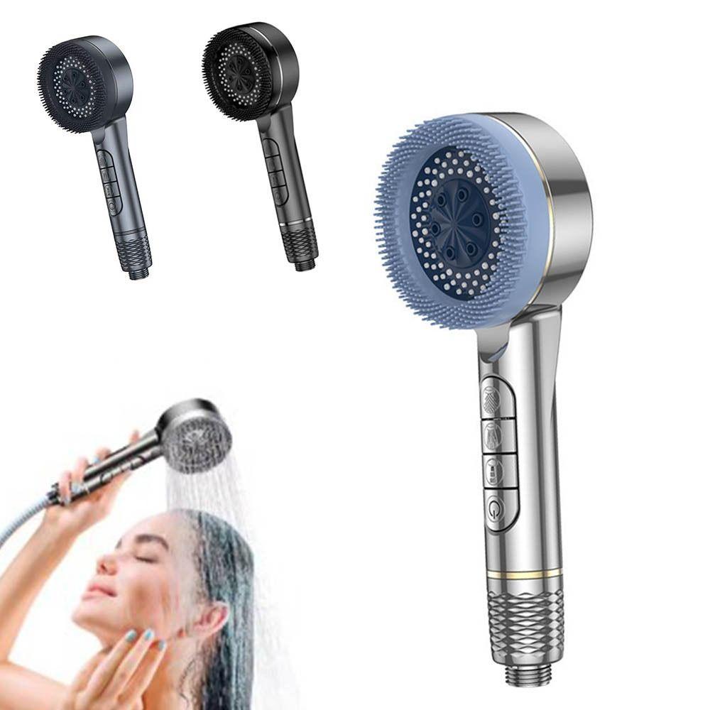 One-Key Stop Water Shower Head 4 Modes Shower Sprayer Head High Pressure Showerhead  Home Shower