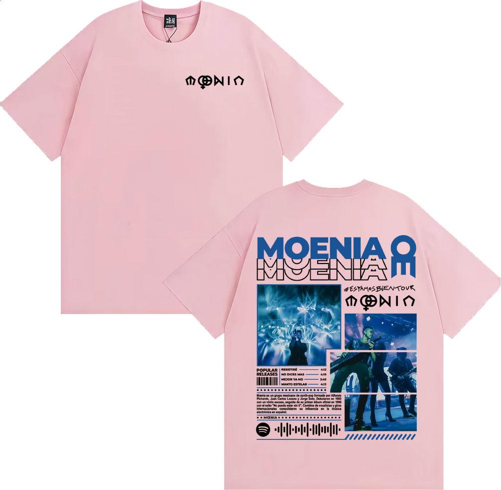 Singer Moenia Esyamos Bien Tour Merch T Shirts Men Women High Street Hip Hop Rock T-shirt Casual European Size Oversized T Shirt