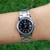 Casio STANDARD Series Simple and Versatile Stainless Steel Strap Quartz Women's Watch Black Dial Quartz Movement Stainless Steel Strap LTP-V002D-1B
