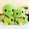 Adorable Green Apple Turtle Plush Backpack & Figurine