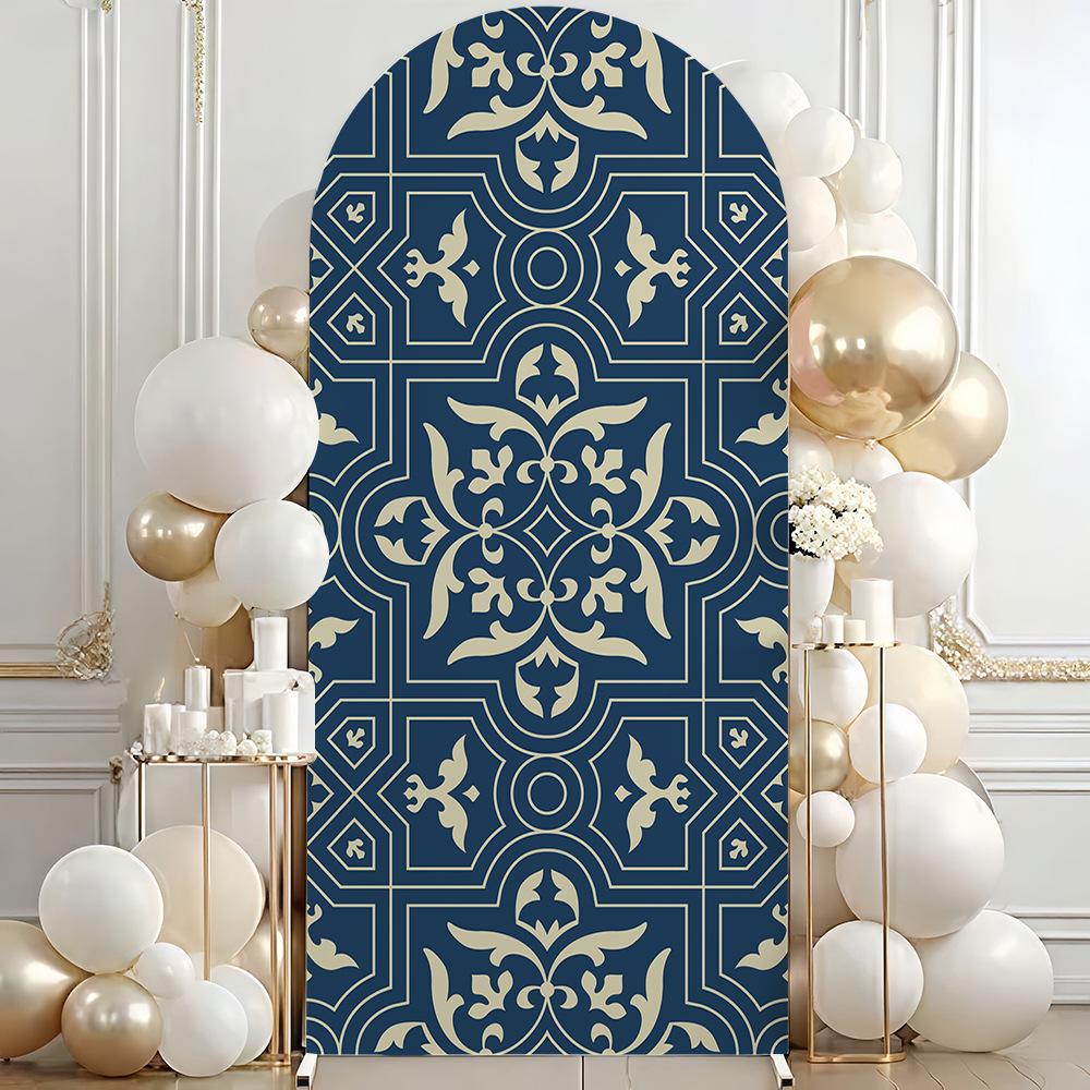 Bohemian Semi-Circle Arch Cover for Party Decoration 1.6ft x 3.9ft