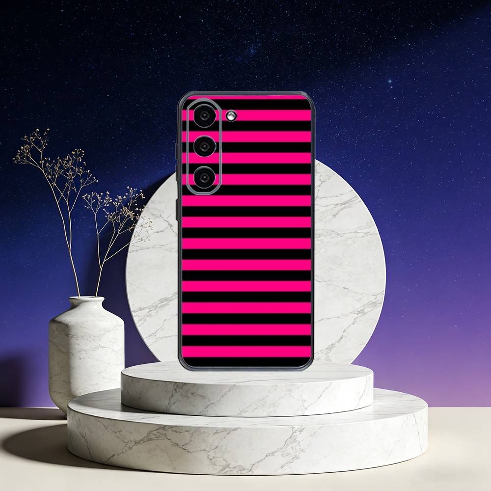 Stripe pattern Phone Case For Samsung Galaxy A73,A72,A71,A70,A53,A52,A51,Others Soft Black Cover