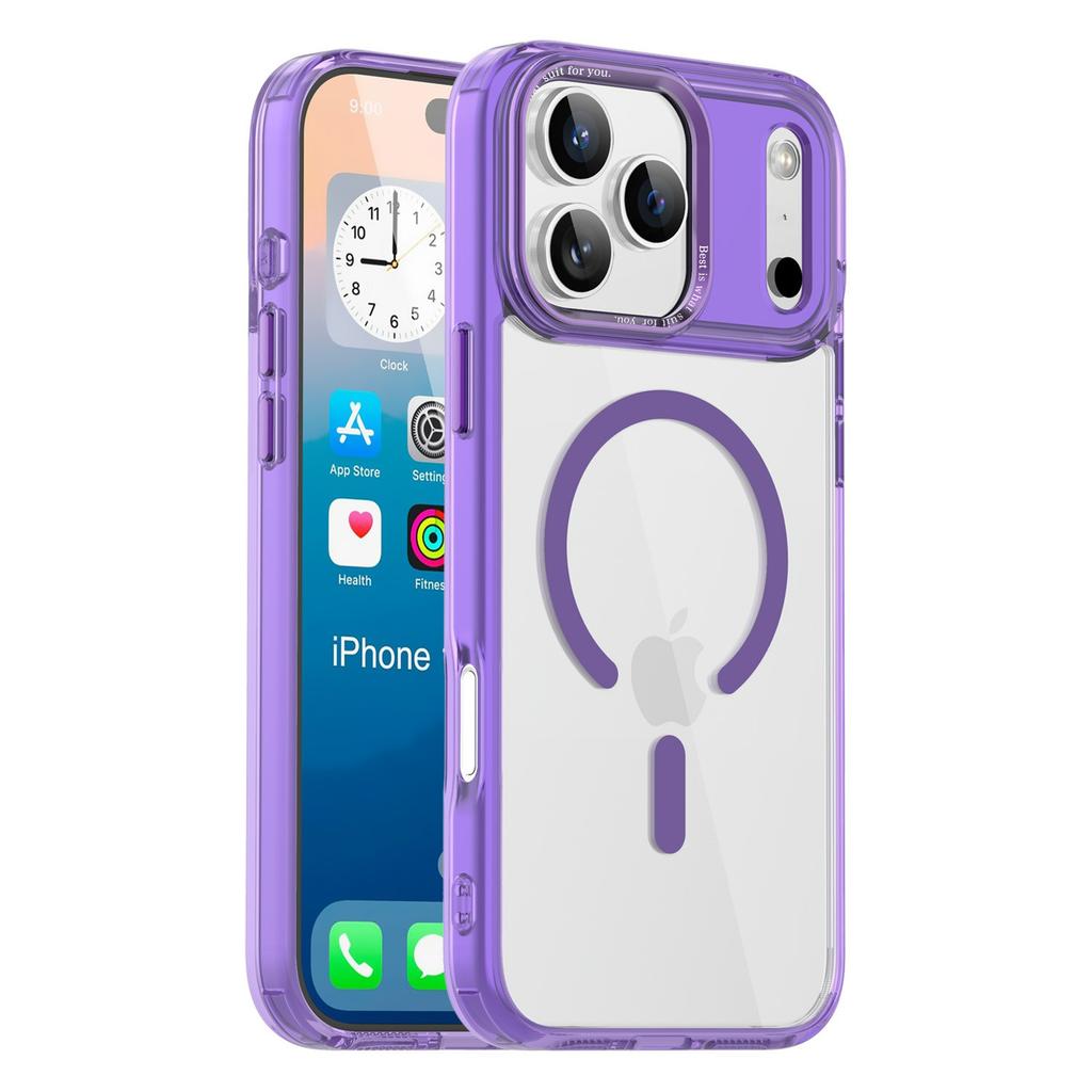 For iPhone 17 Pro Max Case Compatible with MagSafe TPU+PC Transparent Phone Cover