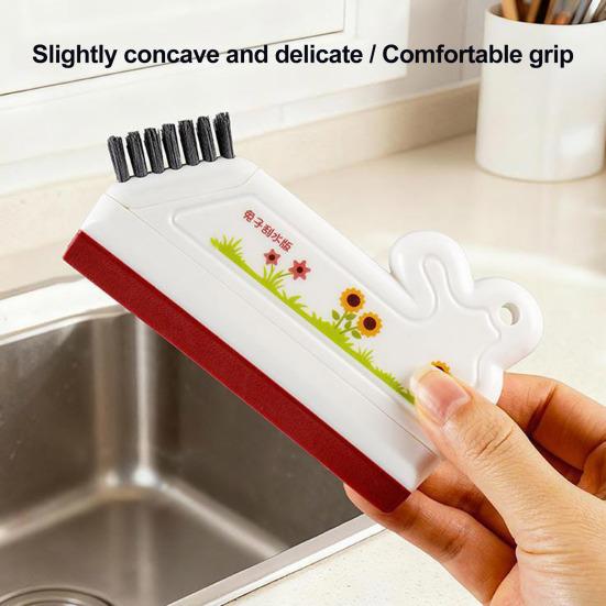 Glass Wiper Rabbit Sunflower Design Scraper with Thickened Soft Scraper Strip Countertops Glass Sinks Water Stain Remover Tool