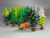 MOC Bricks Plant Winter Tree Model Forest Bush Pine Building Block City Street House Cottage Scene Decoration Kid Toy Gift