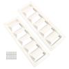 2 Pieces ABS Plastic Louvered Ventilation Cover Robust for Boats, Yachts