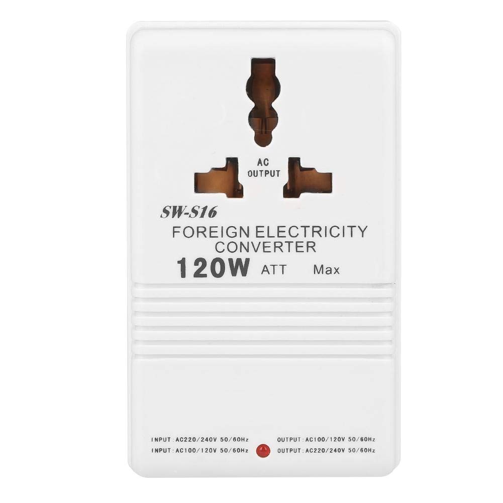 Portable Voltage Universal 110V to 120V to Bidirectional Compatible with International and Domestic Use Converter, 120W, Compatible, 220V, 240V,
