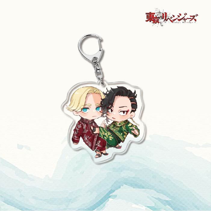 Anime Keychain Tokyo Revengers Manjiro Ken Takemichi Hinata Atsushi Acrylic Women Accessories Cute Bag Pendant Key Chain Presents