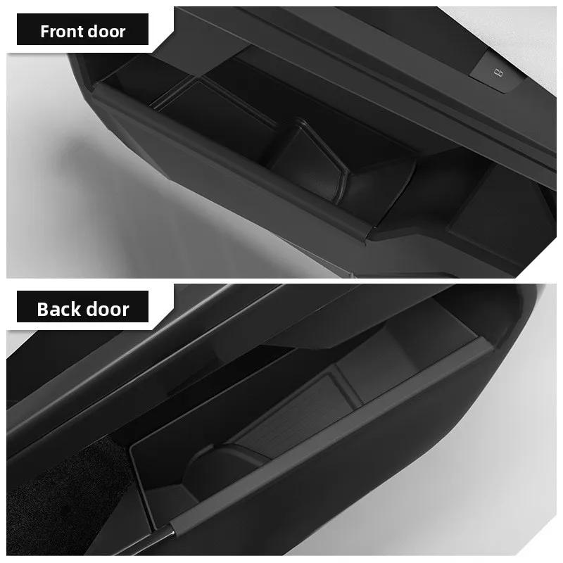 Car Sticker For Tesla Cyber Pickup Cybertruck Doors Tesla Storage Box TPE Door Slot Storage Box Accessories Car Modification