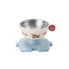 Large Diameter Elevated Cat Bowl Anti-spill Anti-knock Neck Protection Bowl Anti-choke Anti-leakage High Foot Bowl Indoor Use