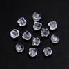 200-2000pcs/lot Clear Soft Silicone Rubber Earring Back Stoppers For Stud Ear Plugging DIY Earrings Jewelry Making Accessories