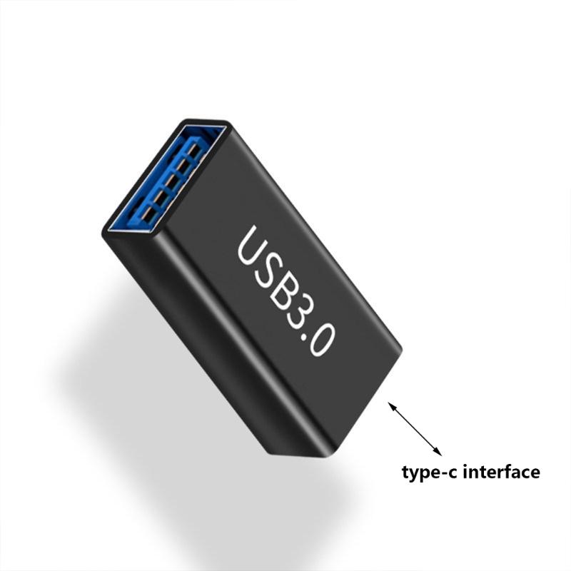 USB3.0 To USB / Type C Adapter, Female / Male USB3.0 Connector Fast Speed Charging Data Transmission Adapter