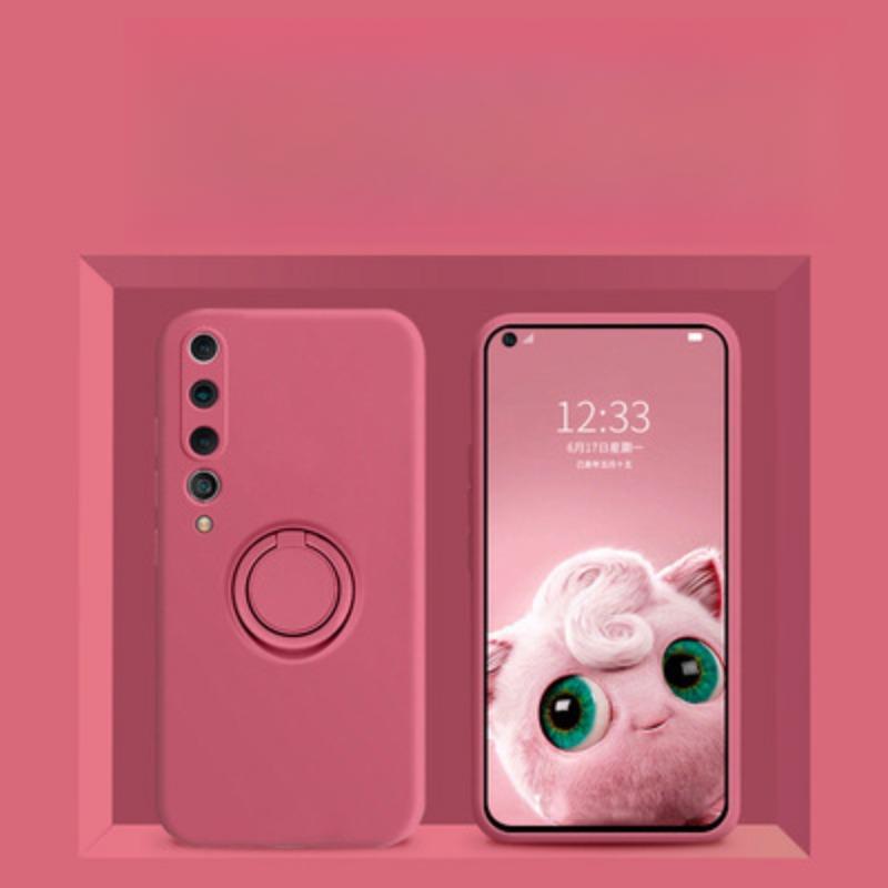 Potrivit pentru husă telefon mobil Xiaomi 15pro Silicon lichid Bandă Inel Suport Redmi Note14 Anti-cădere K70 Husă de protecție