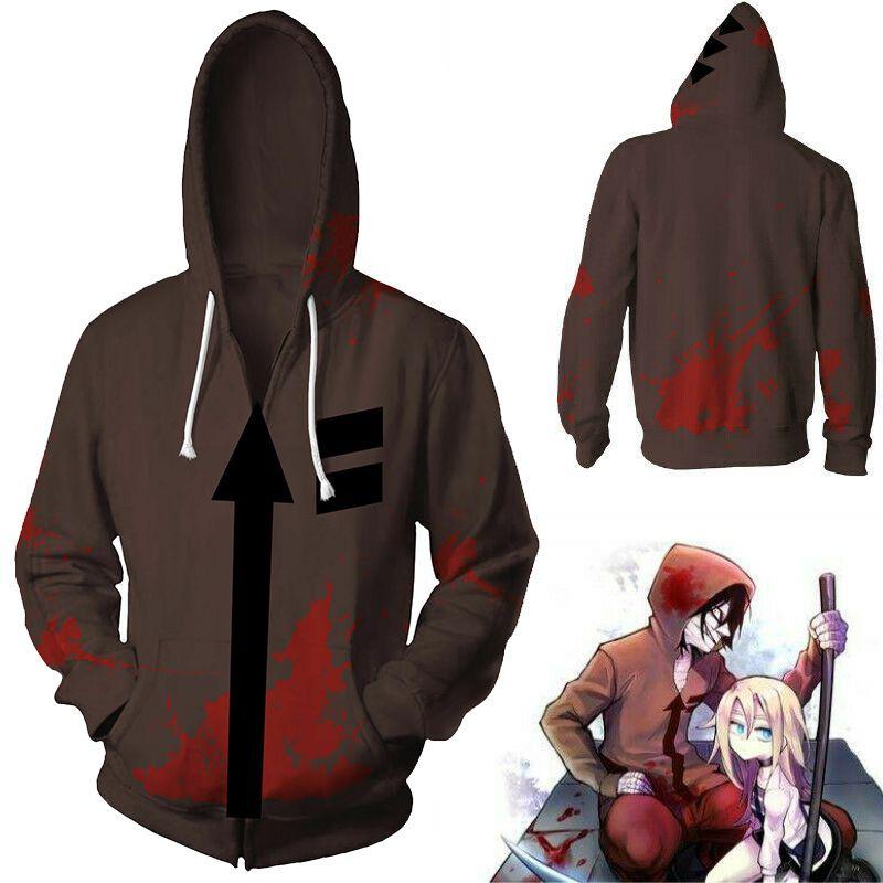 Moletom com Capuz Estiloso de Anime Angels Of Death Isaac Foster Zack Casaco Suéter Fantasia Cosplay Para Conforto e Calor Máximos
