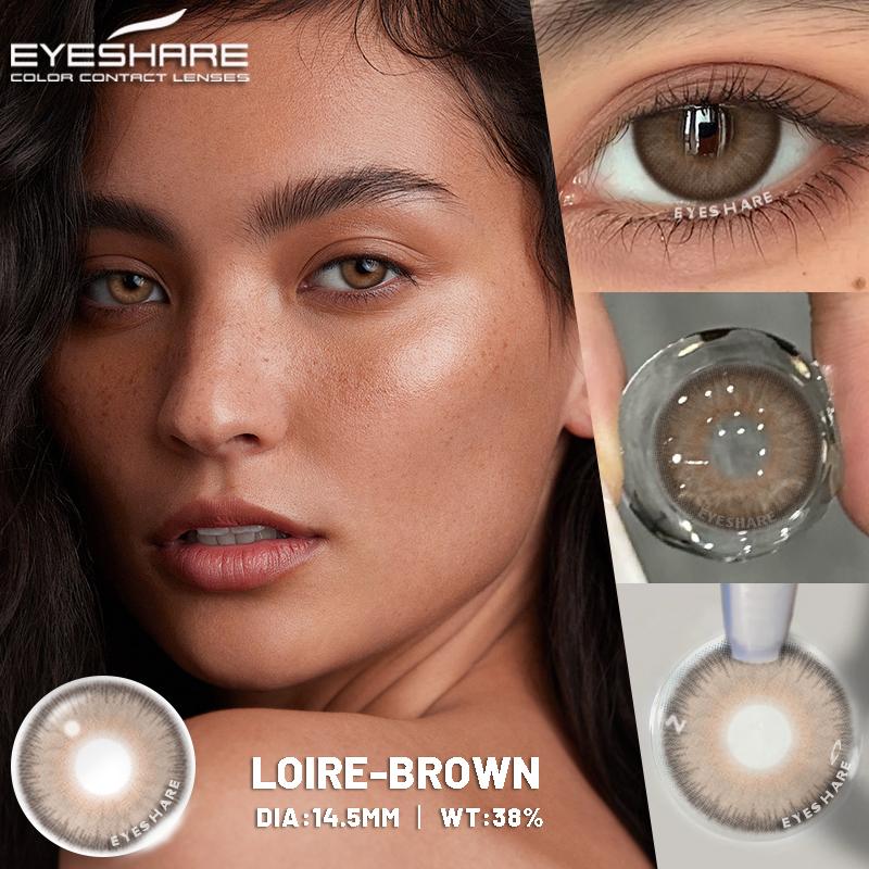 1 Pair New Colorful Contact Lenses for Eyes Blue Eye Lenses Beautiful Pupil Yearly Gray Lenses Cosmetic Green Contacts