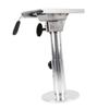 Boat Seat Pedestal Aluminum Alloy 360 Degree Swivel 330 to 480mm Adjustable Height Detachable Pedestal for RV Yacht