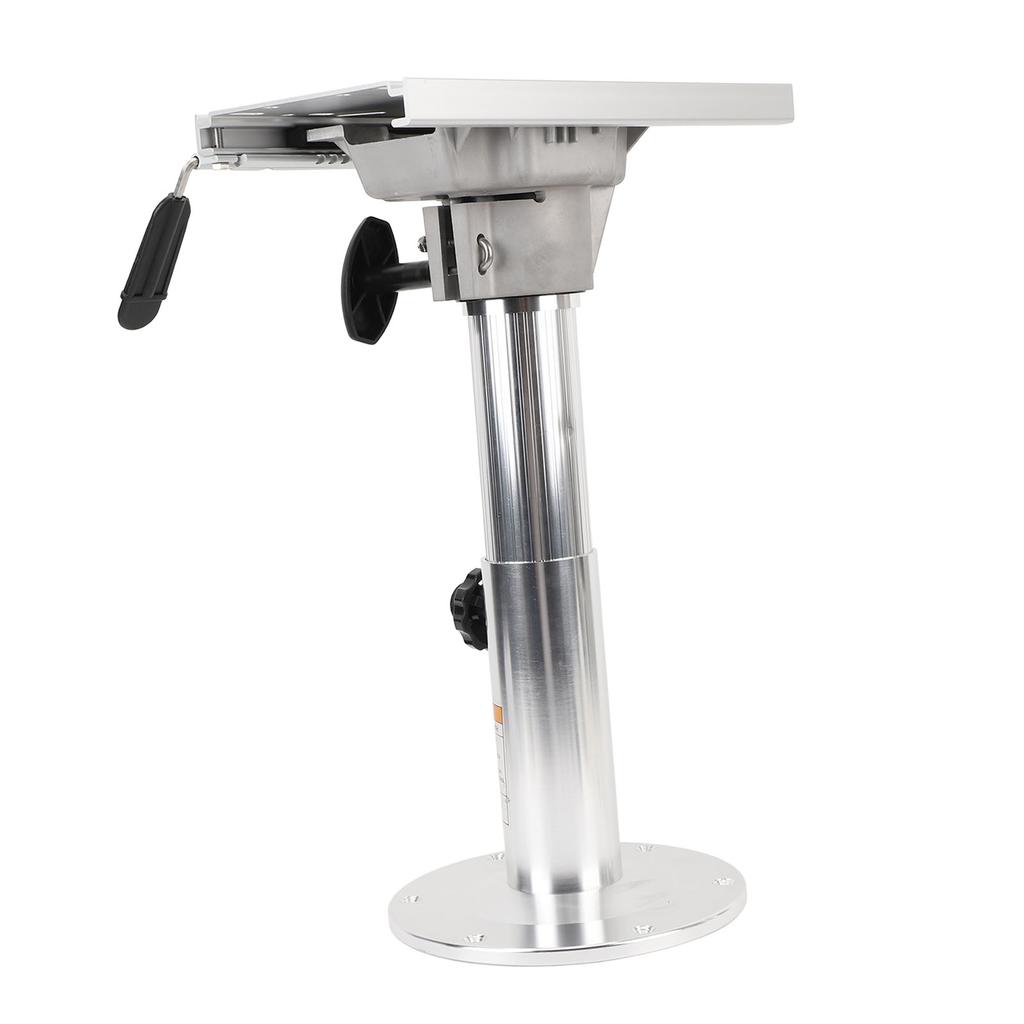 Boat Seat Pedestal Aluminum Alloy 360 Degree Swivel 330 to 480mm Adjustable Height Detachable Pedestal for RV Yacht