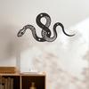 Black Gold Gothic Serpent Wall Decor, Snake Symbol Metal Art, Intricate Star Pattern Hanging Ornament for Dark Farmhouse Themed Party