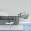 Elegant Floating Wire Baskets for Kitchen Bathroom And Living Room Storage Solutions with Metal Wall