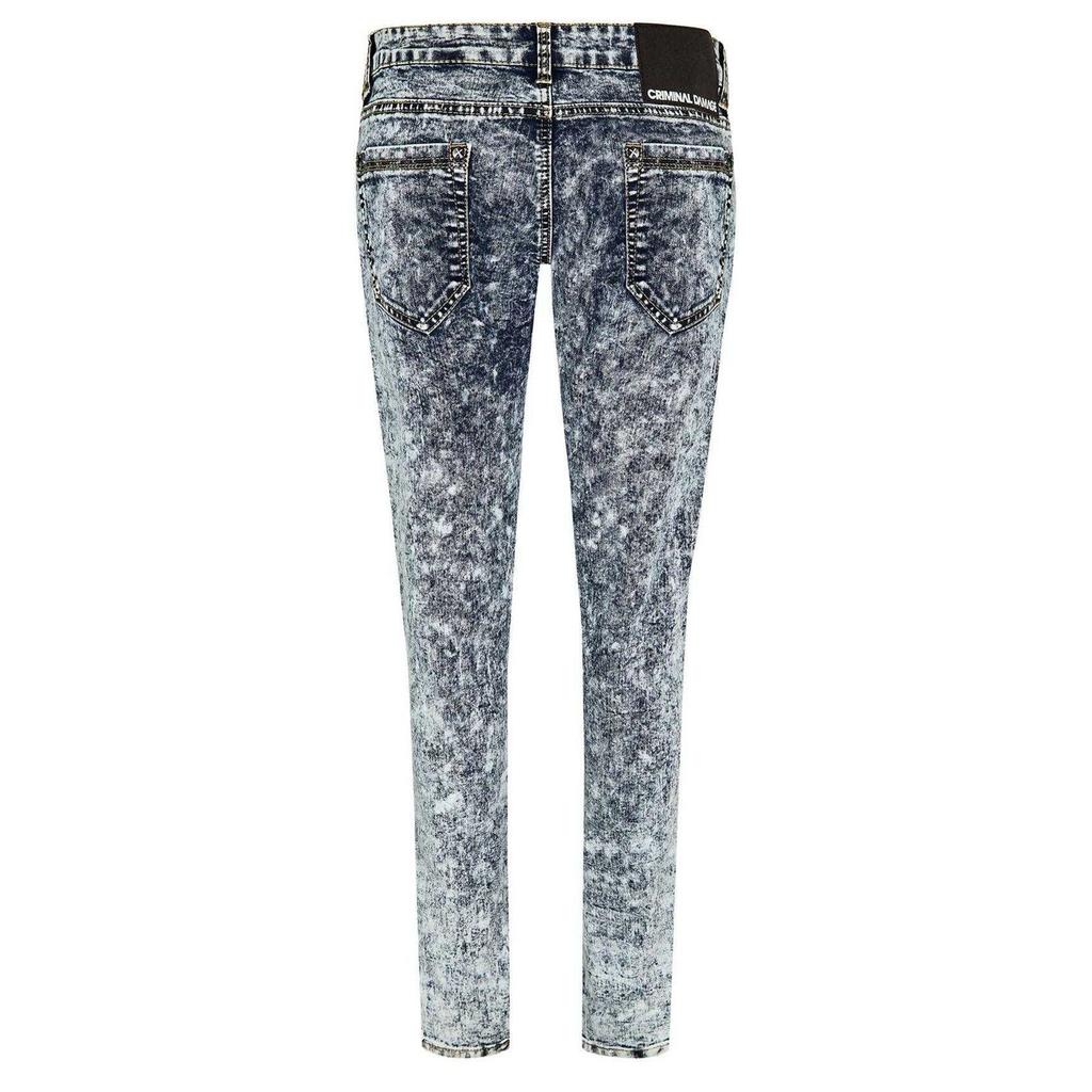 Criminal Damage Womens/Ladies Faded Super Skinny Jeans