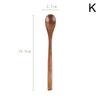 1PC High-Quality Kitchen Home Tableware Natural Wood Soup Spoon Practical Teaspoons Creative Solid