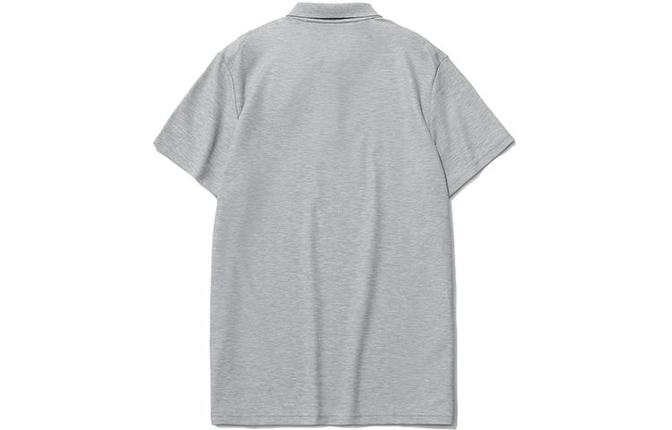Li Ning Polo Shirts Men's Brick Gray Polo Collar Moderate Straight Fit APLR021-4