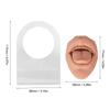 Modelo de lengua humana, silicona suave, soporte acrílico realista, modelo de boca para exhibición de joyería