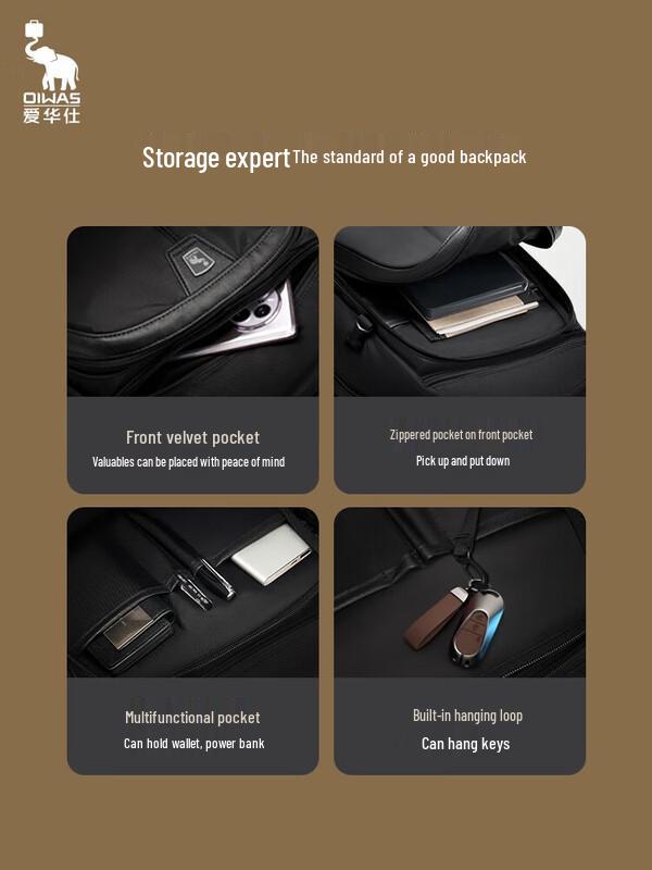 Aiwashi Arc de Triomphe Series 15.6-inch Laptop Backpack