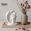 Sleeping Angel Ornament 3D Printed Ornament, Minimalist Figurine Desktop Miniature Decor, Aesthetic Sculpture for Home Office Shelves Decorations