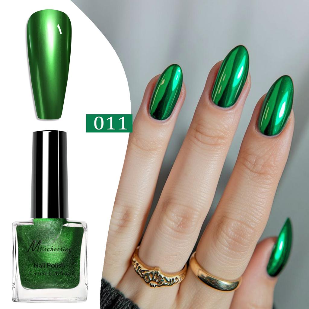 Color Metal Mirror Effect Nail Polish Quickly Drying For Nail Art Decoration DIY Manicure Design Tools Glitter Polish