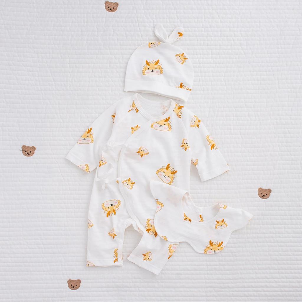 Summer Newborn Romper: 100% Cotton, Lightweight, No-Bone Suit for Small Babies