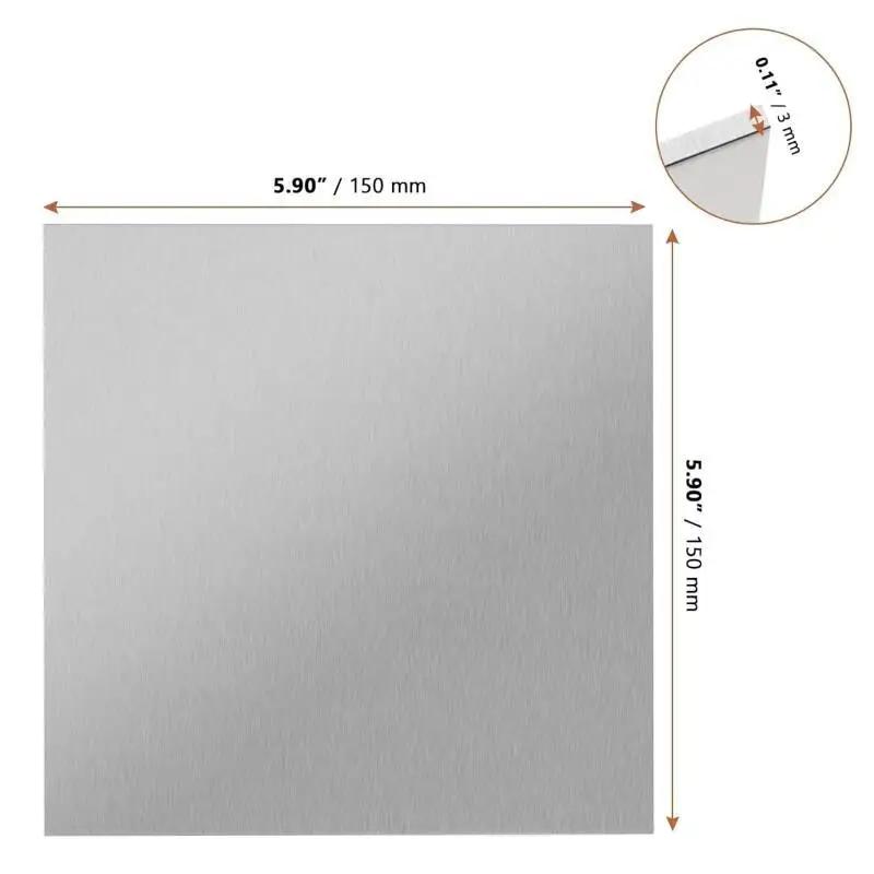 1/5pcs Aluminum Plate Thickness 0.3-10mm Effect Protection Aluminum Plate Metal Plate Electrical Cutting Frame Metal Plate