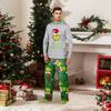 Parent-child Christmas Print Home Suit Long-sleeved Top And Pants