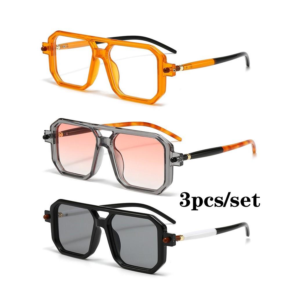 New Polygon Sunglasses Rectangle Fashion Popular Women Men Shades Square Sun Glasses for Female Male Summer Traveling Oculos